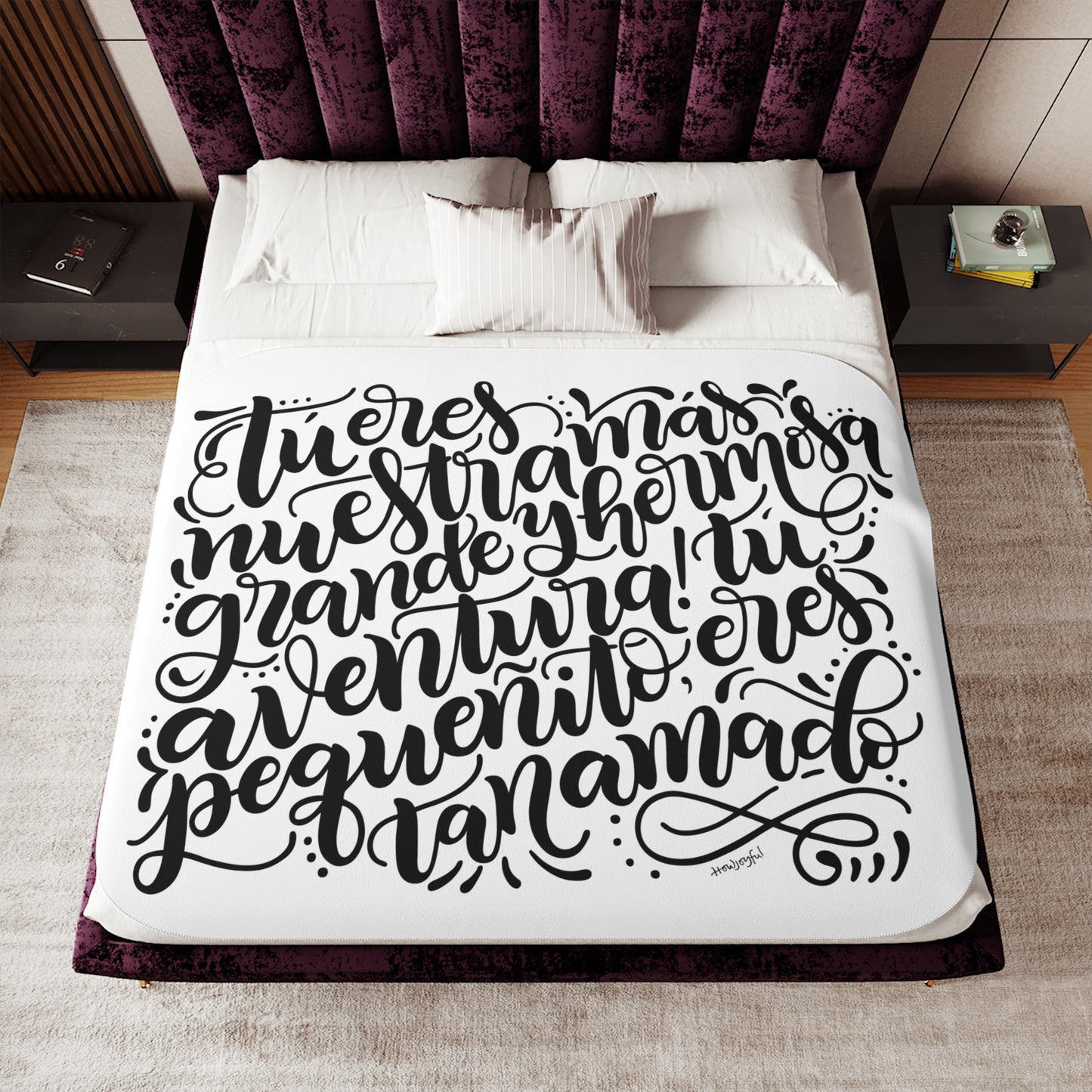 Tu eres nuestra mas hermosa aventura - Sherpa Blanket - howjoyfulshop
