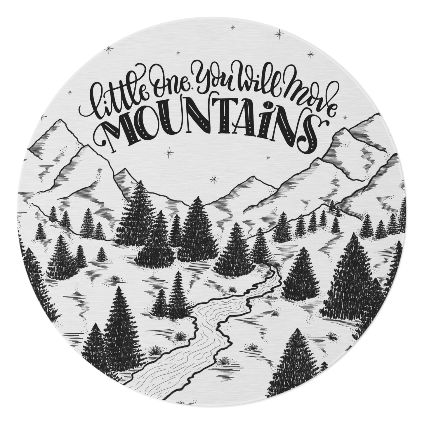 Little one, you will move mountains Area Rug - howjoyfulshop