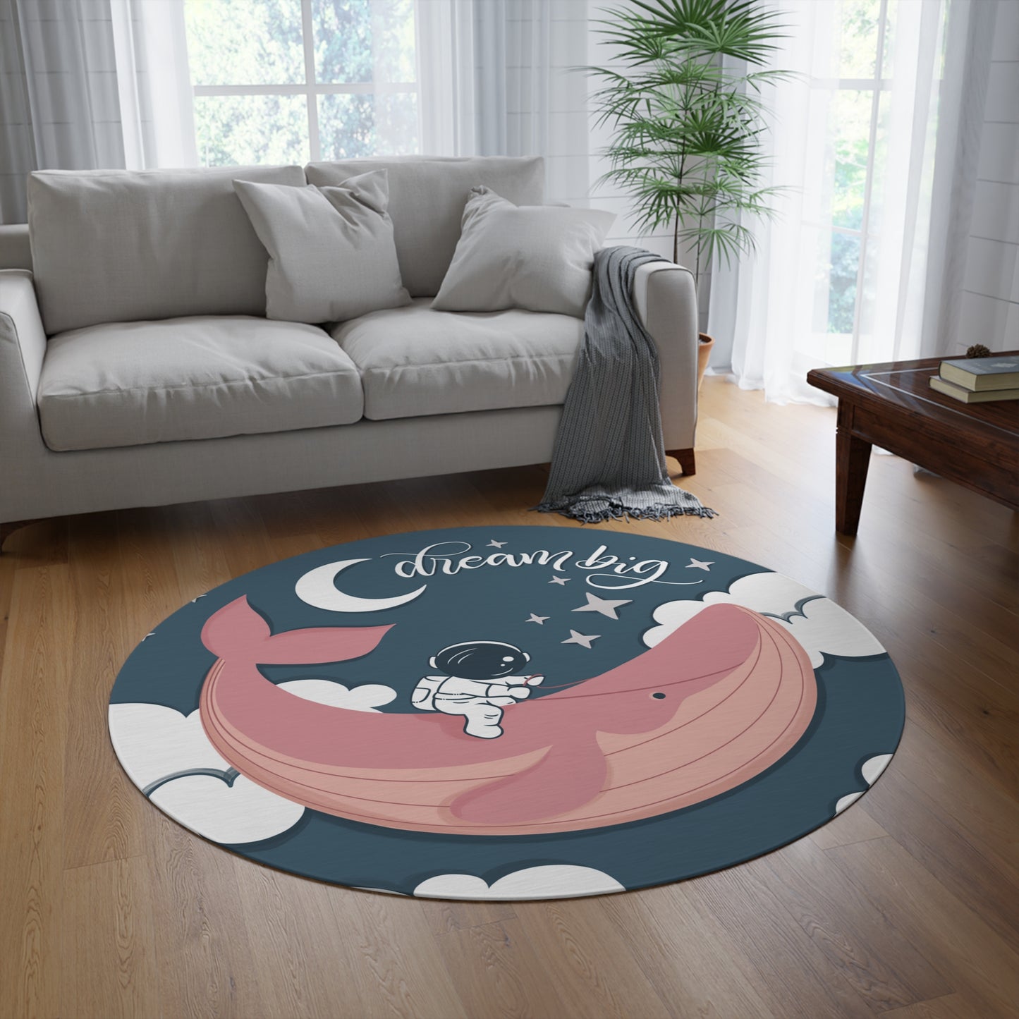 Dream Big Pink Area Rug - HowJoyful Shop