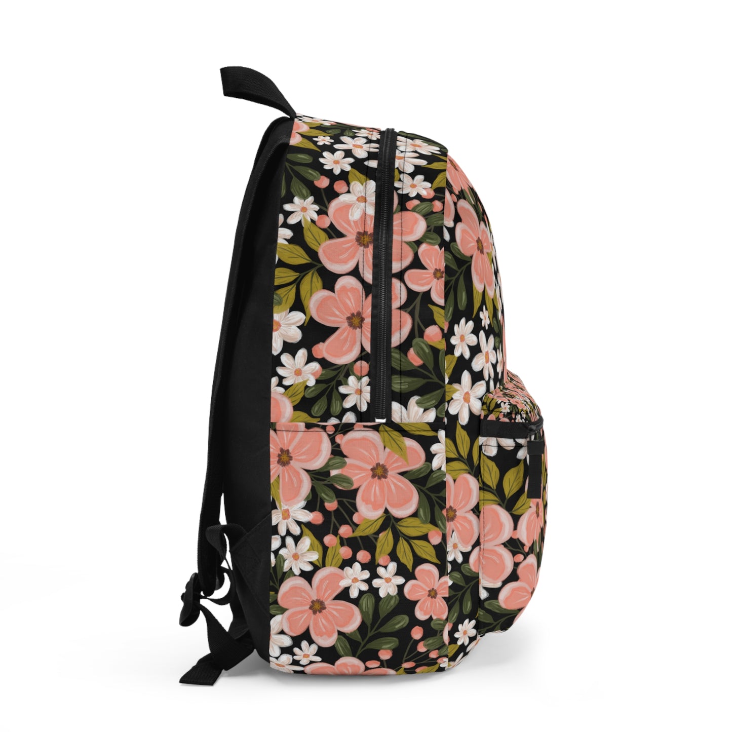 Pink Wildflower - Basic Backpack - howjoyfulshop