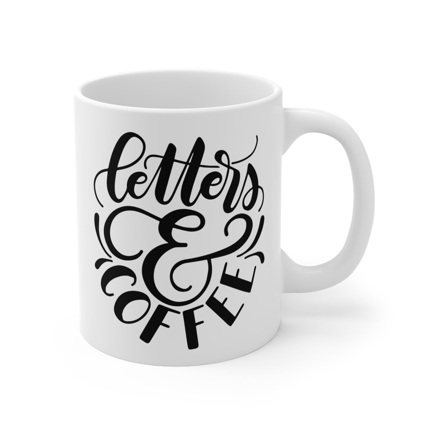 Letters and coffee - 11oz Mug - howjoyfulshop