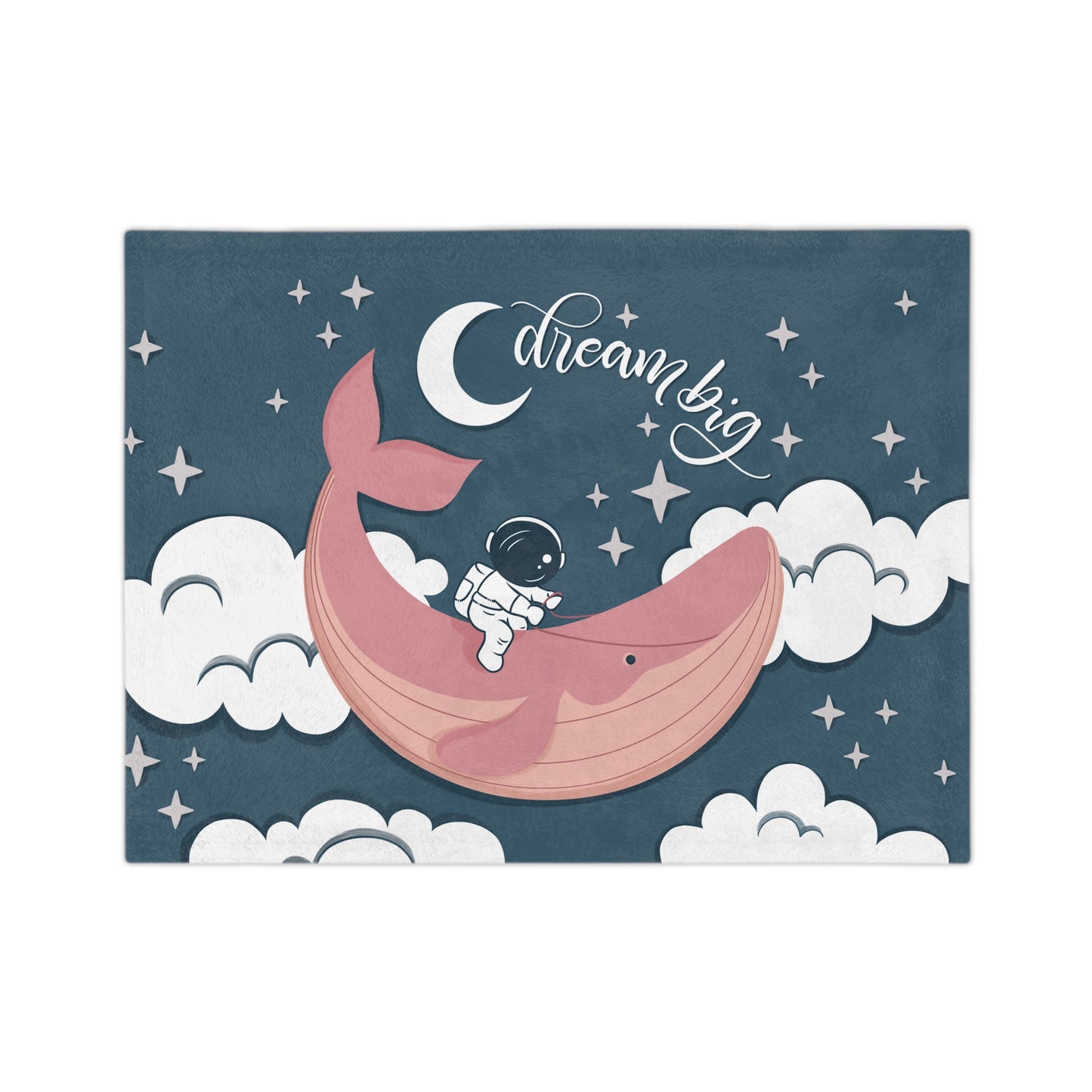 Dream big Pink - Velveteen Blanket - HowJoyful Shop