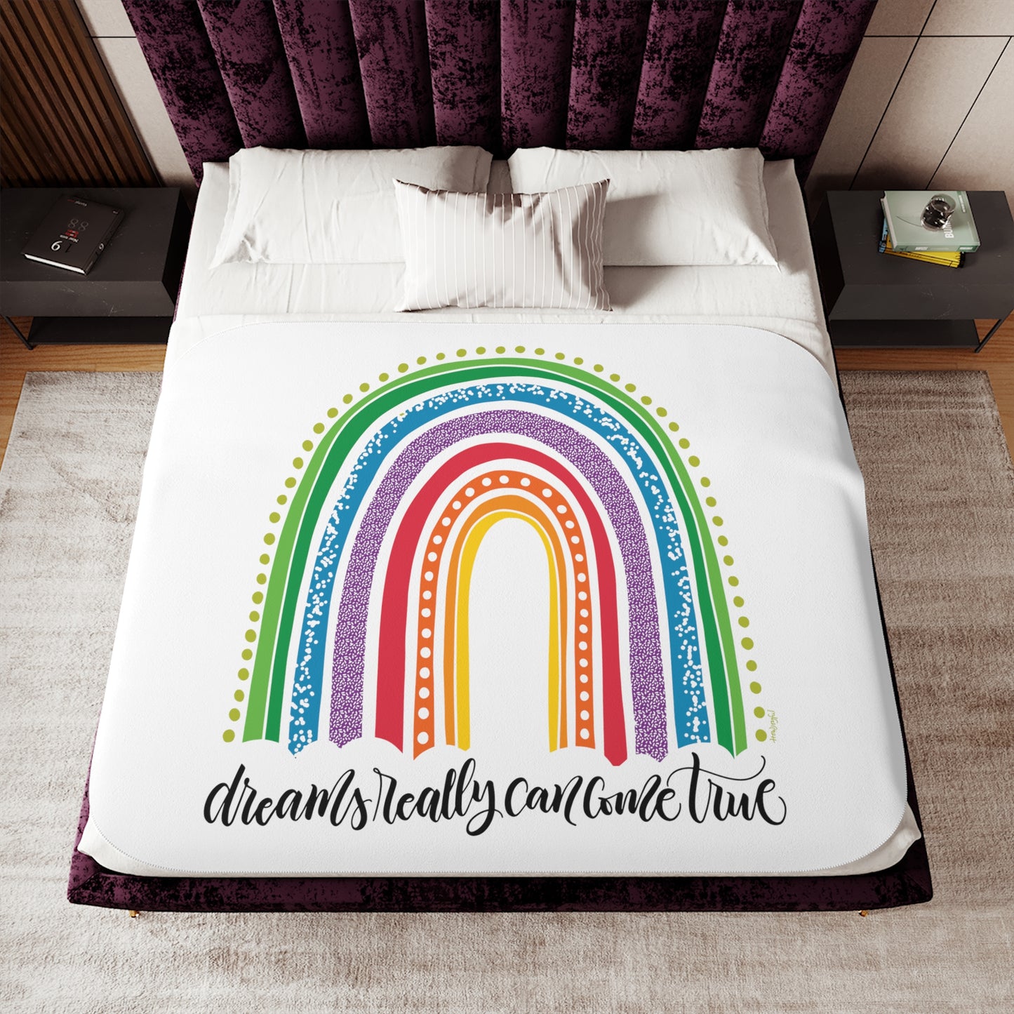 Dreams come true - Bright - Sherpa Blanket - howjoyfulshop
