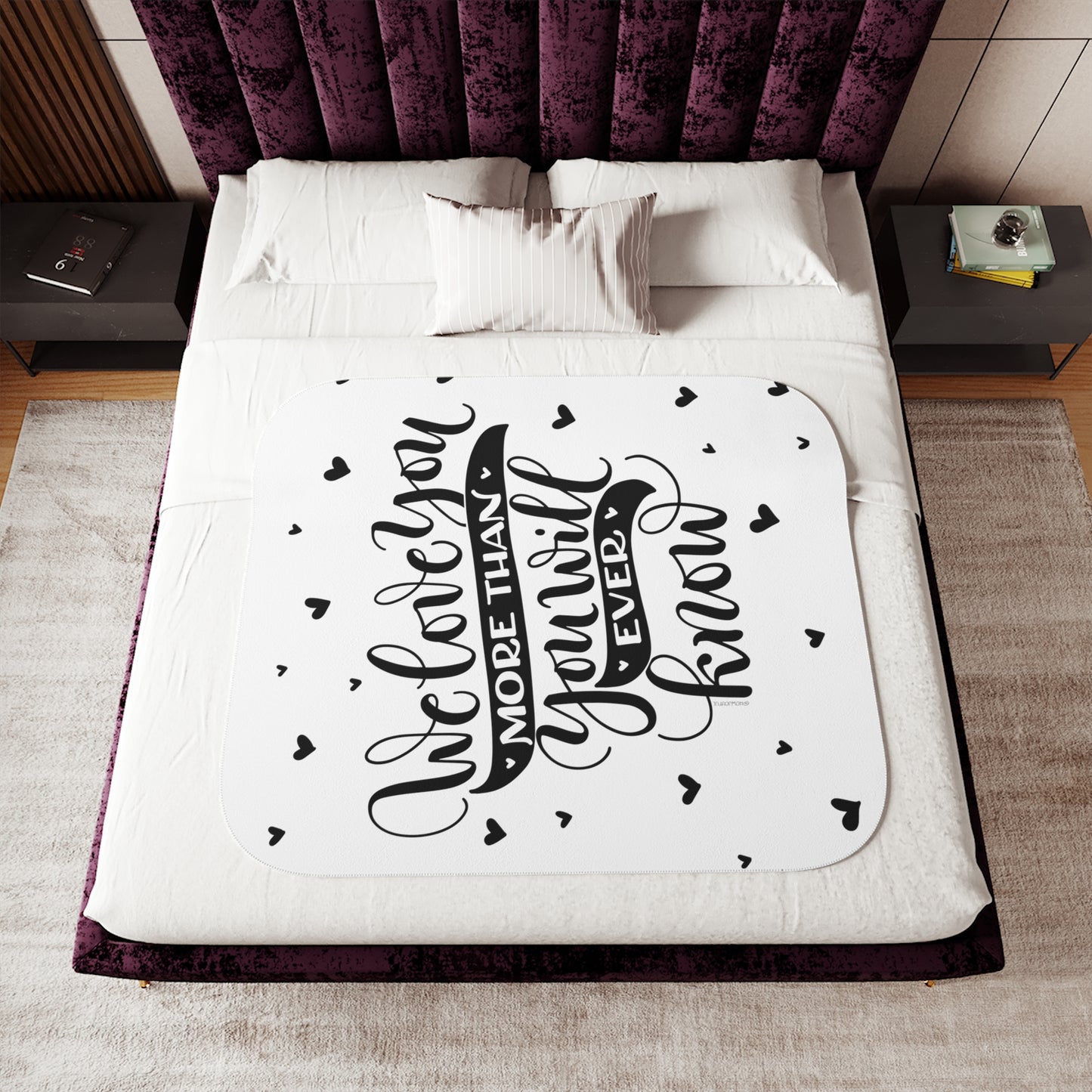 We love you more than you will ever know - Sherpa Blanket - howjoyfulshop