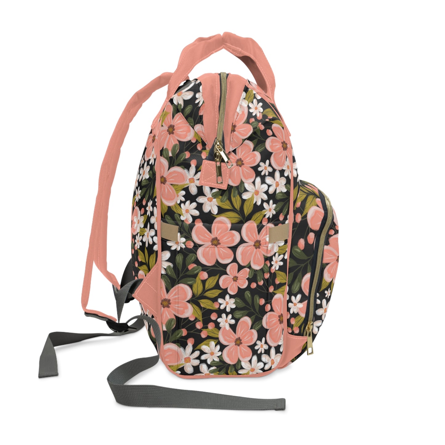 Pink Wildflower - Backpack / Diaper Bag - howjoyfulshop