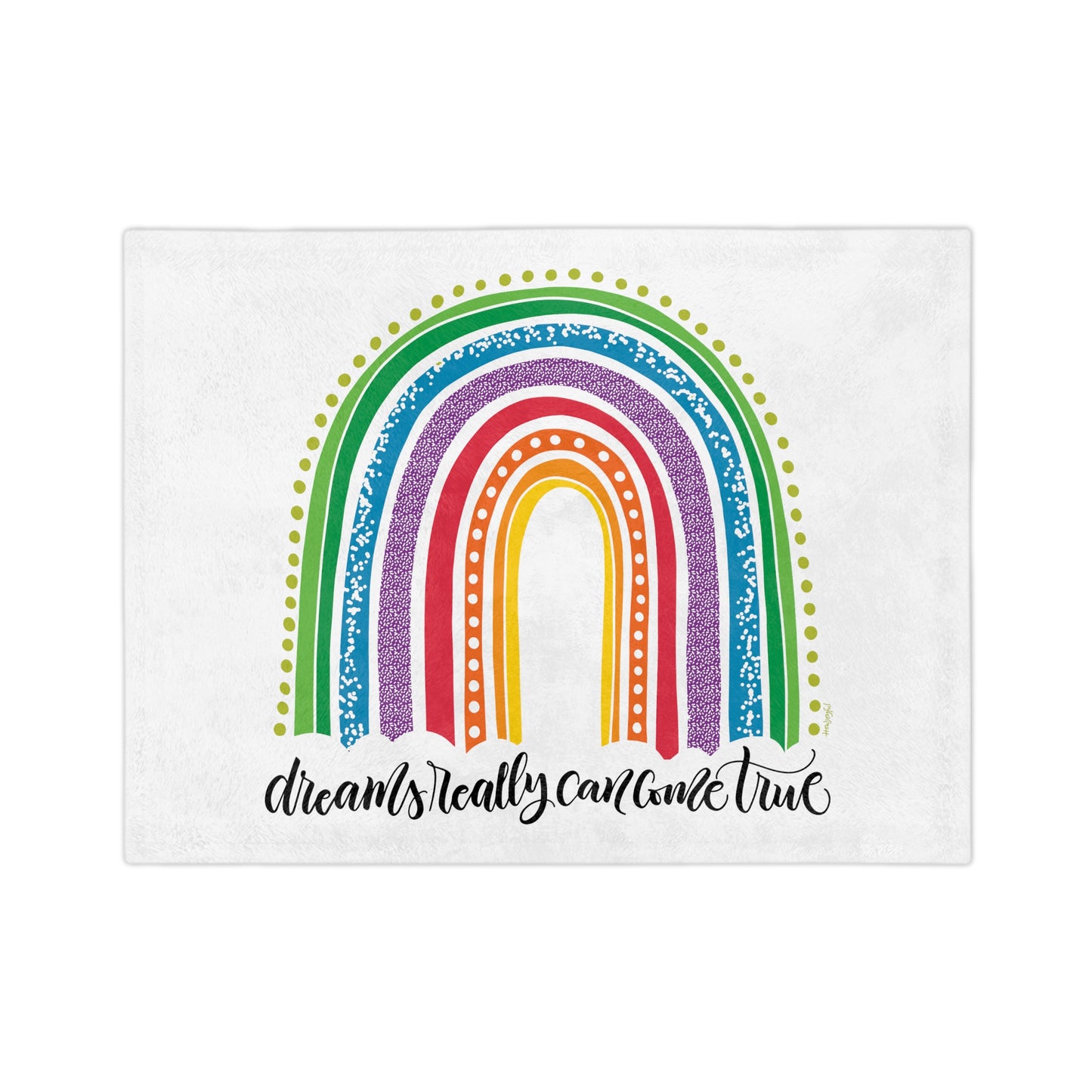 Dreams come true - Bright - Velveteen Blanket - howjoyfulshop