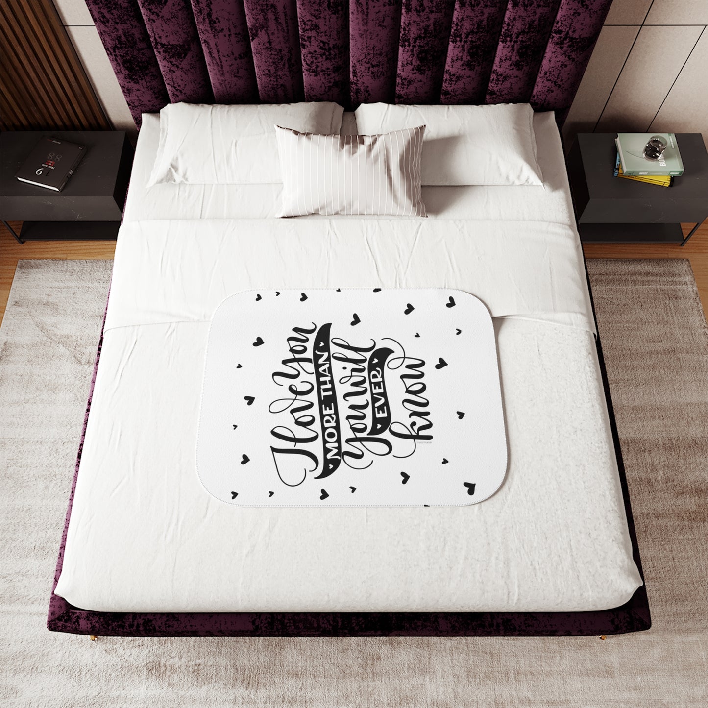 I love you more than you will ever know - Sherpa Blanket - howjoyfulshop