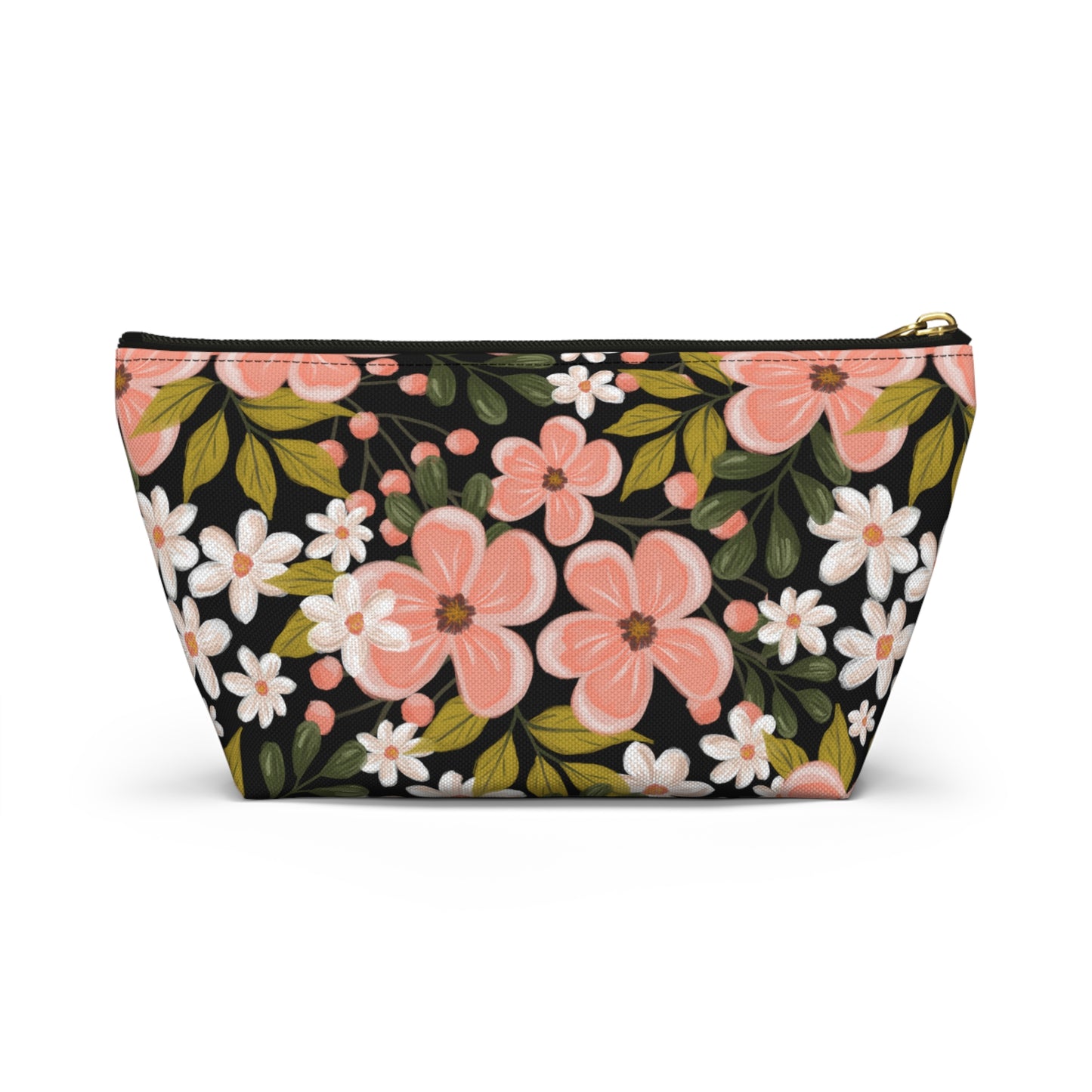 Pink Wildflower - T-bottom Pouch - howjoyfulshop