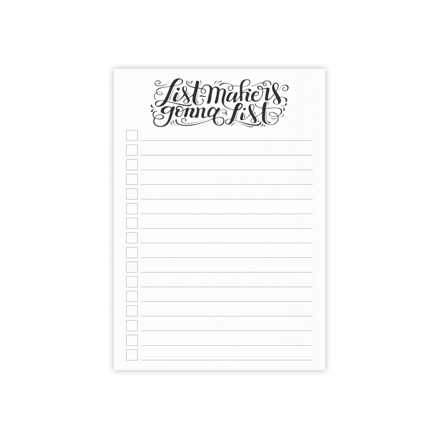 List-makers Gonna List - Post-it® Note Pad - howjoyfulshop