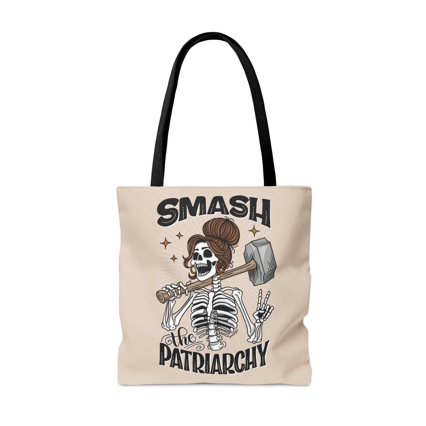 Smash the Patriarchy - Feminist - Woman's Empowerment Tote Bag Tan