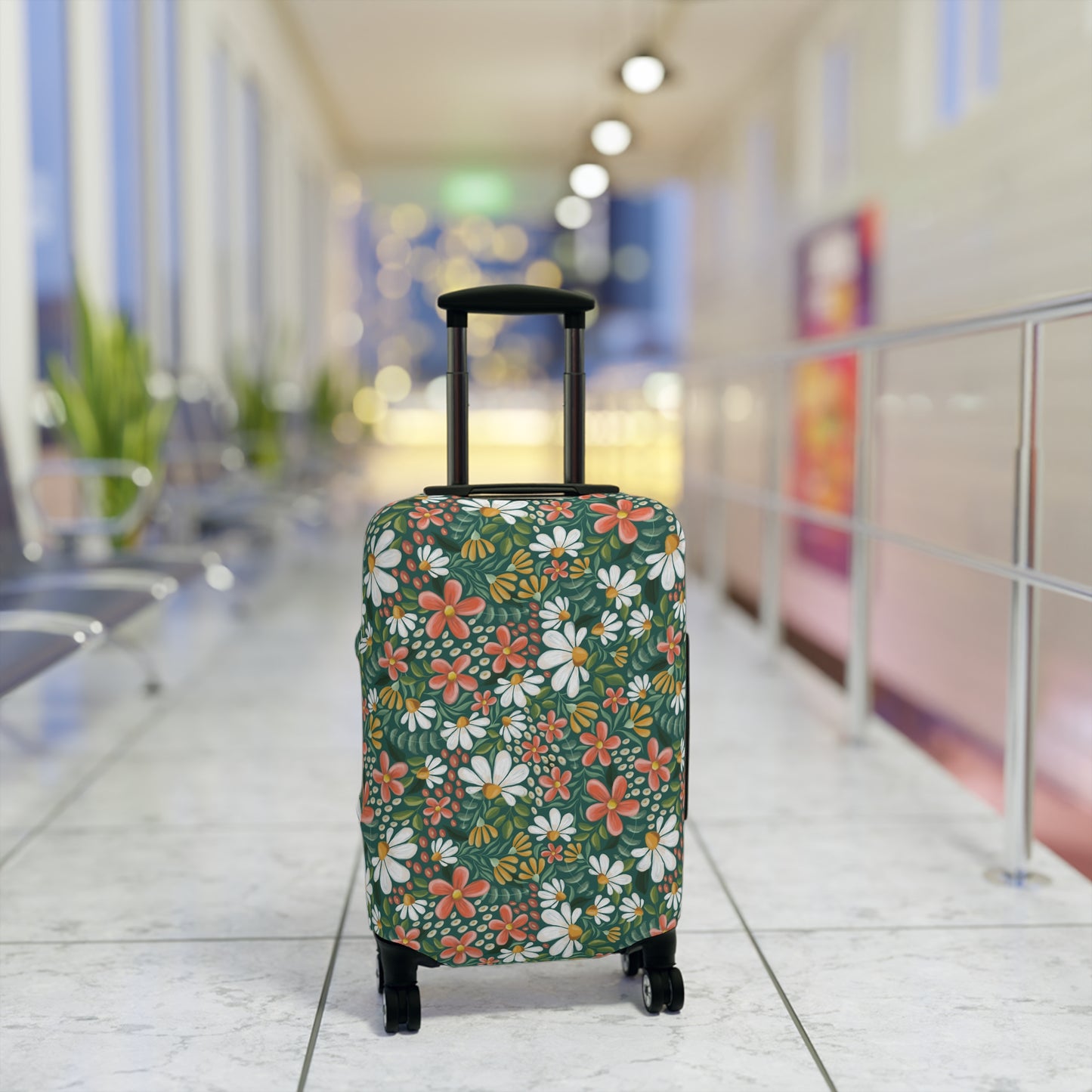 Cosmo Petals - Luggage Cover - howjoyfulshop