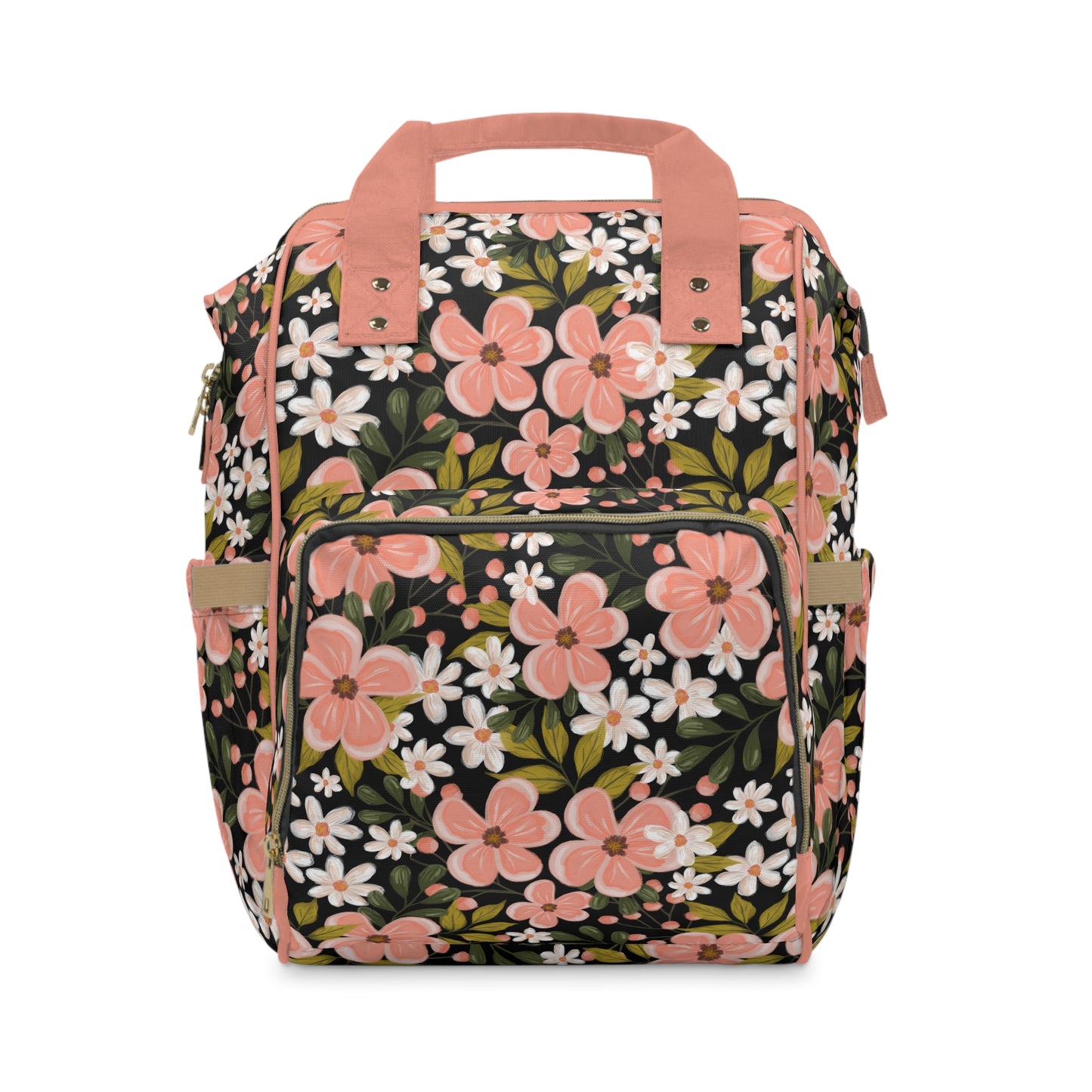 Pink Wildflower - Backpack / Diaper Bag - howjoyfulshop