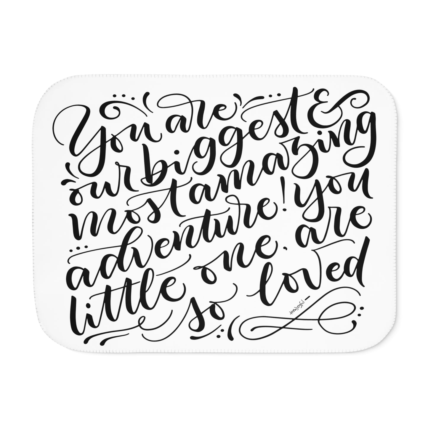 You are our biggest adventure, you are so loved - Sherpa Blanket - howjoyfulshop