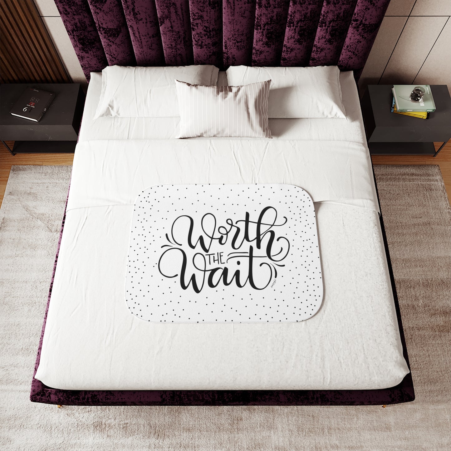 Worth the wait - Sherpa Blanket - howjoyfulshop