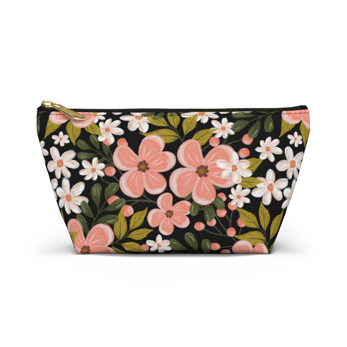 Pink Wildflower - T-bottom Pouch - howjoyfulshop