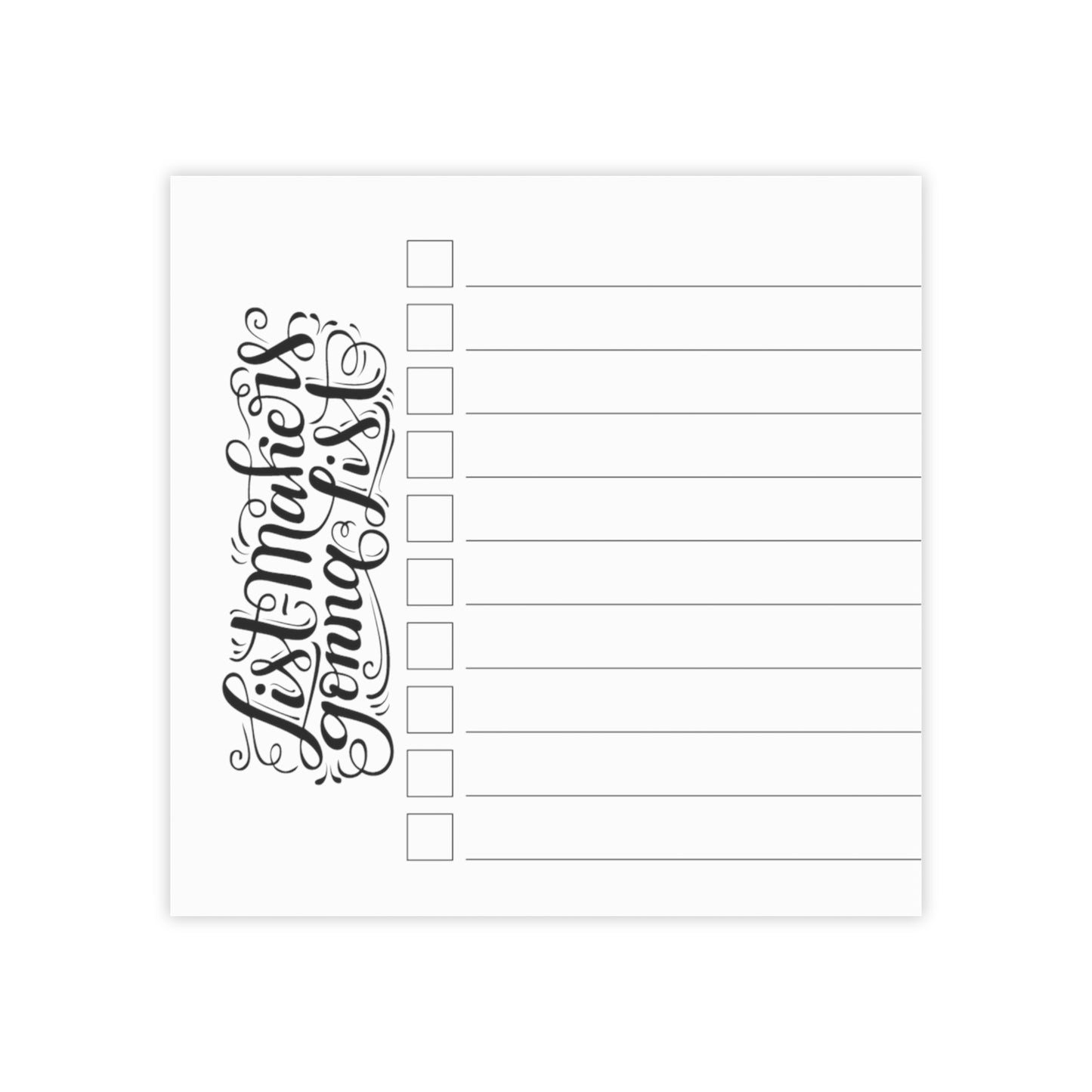 List-makers Gonna List - Post-it® Note Pad - howjoyfulshop