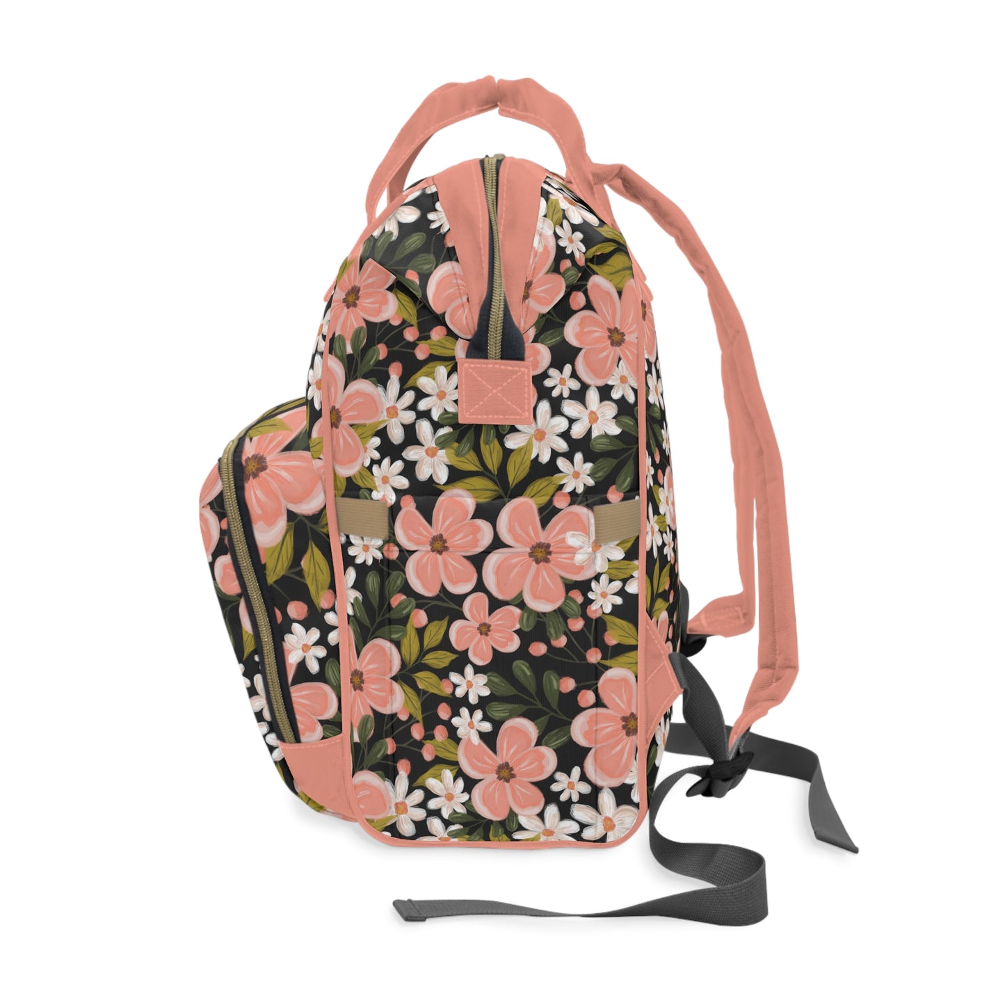 Pink Wildflower - Backpack / Diaper Bag - howjoyfulshop