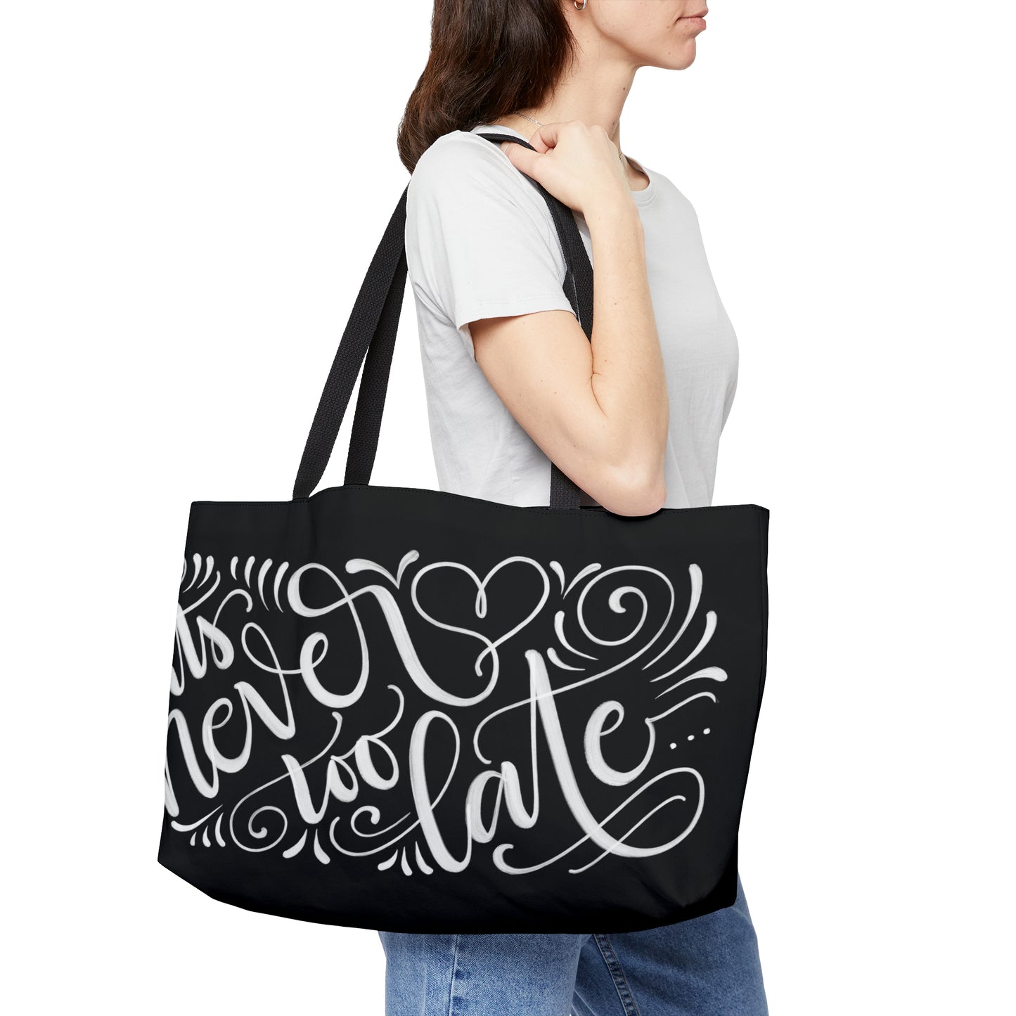 It's never too late... - Weekender Tote Bag - howjoyfulshop