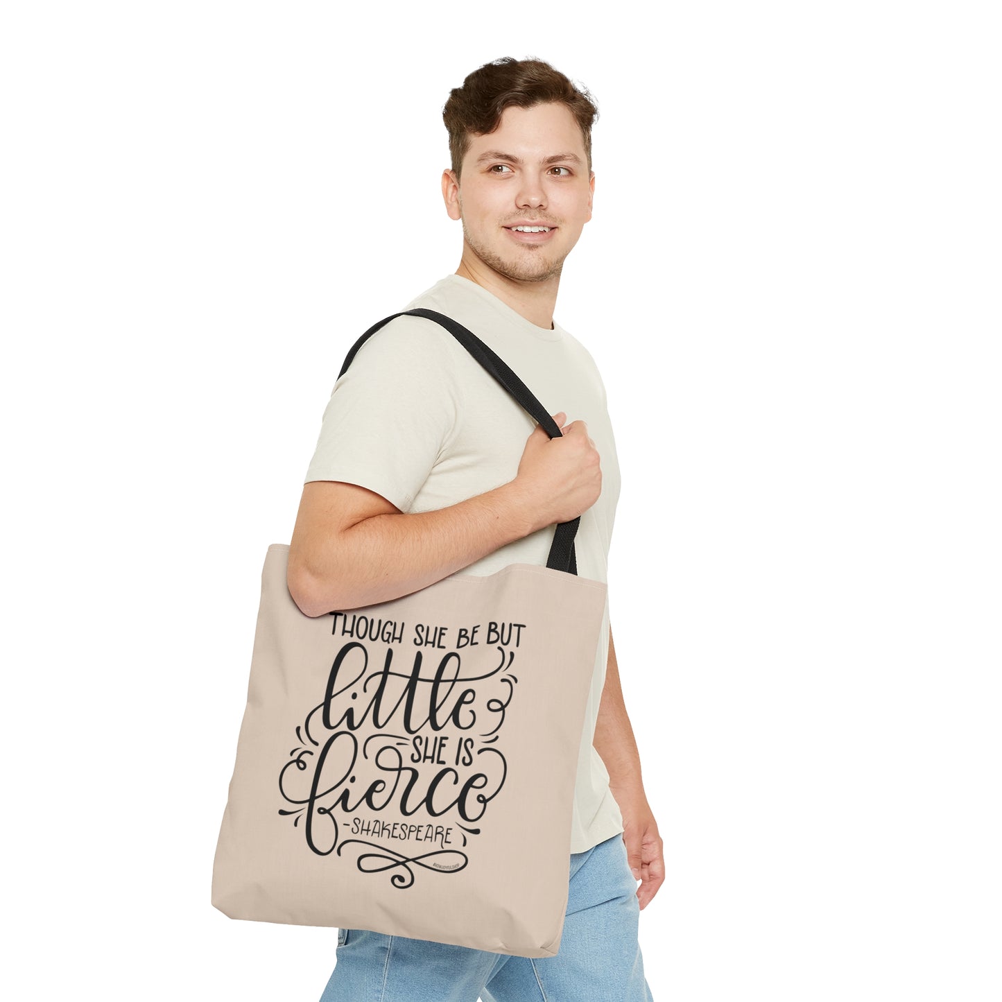 Though she be but little, she is fierce - Tote Bag - howjoyfulshop