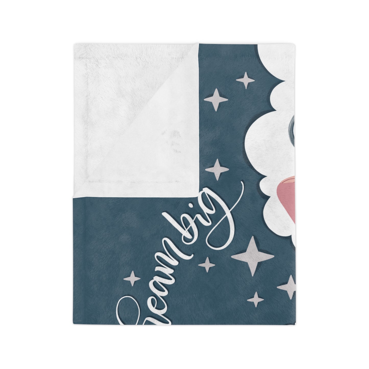 Dream big Pink - Velveteen Blanket - HowJoyful Shop