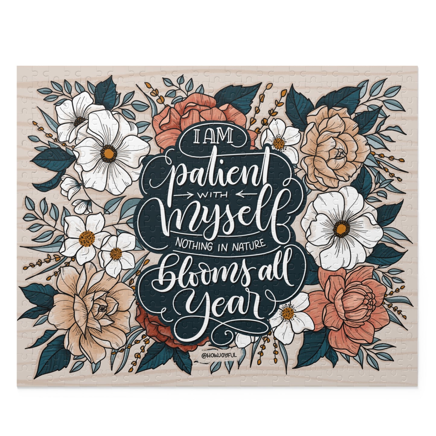 I am patient with myself - Affirmation Puzzle - howjoyfulshop