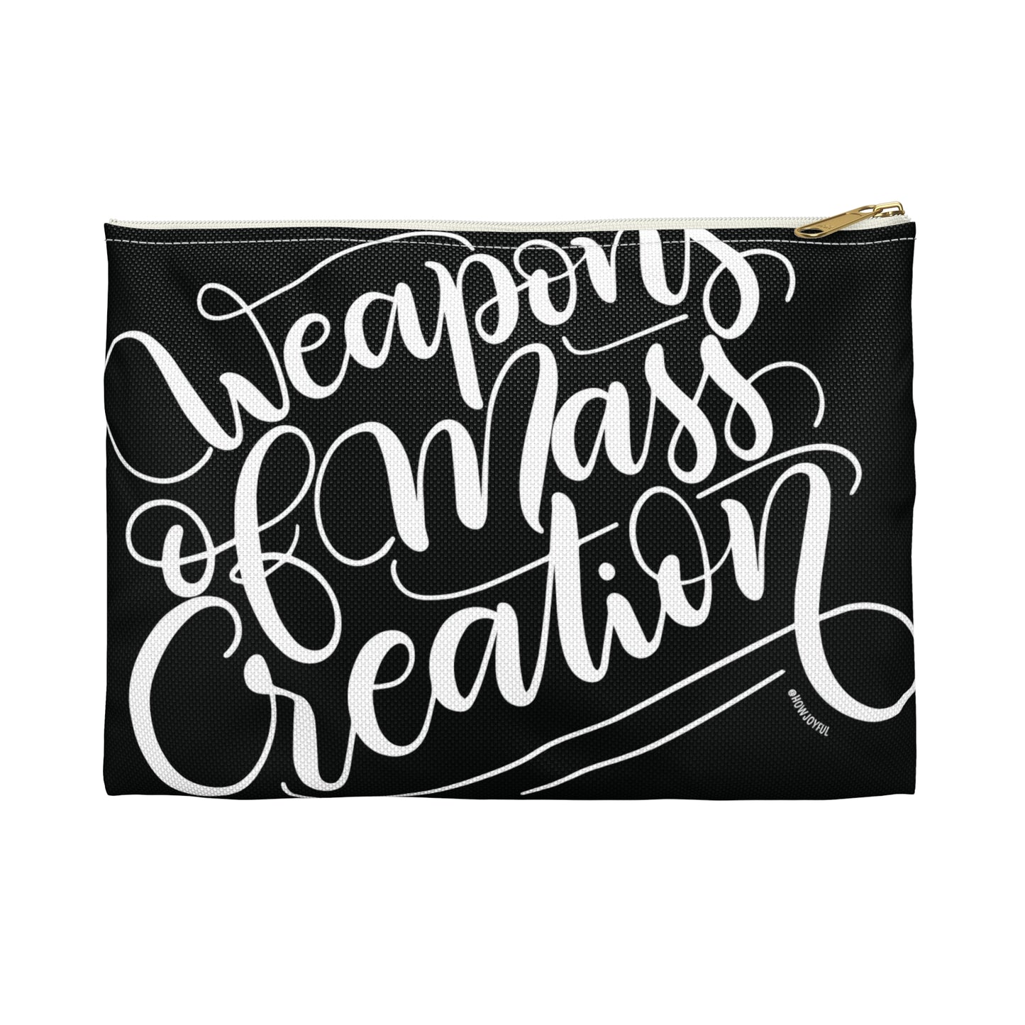 Weapons of mass creation - Black Zipped Pouch - howjoyfulshop