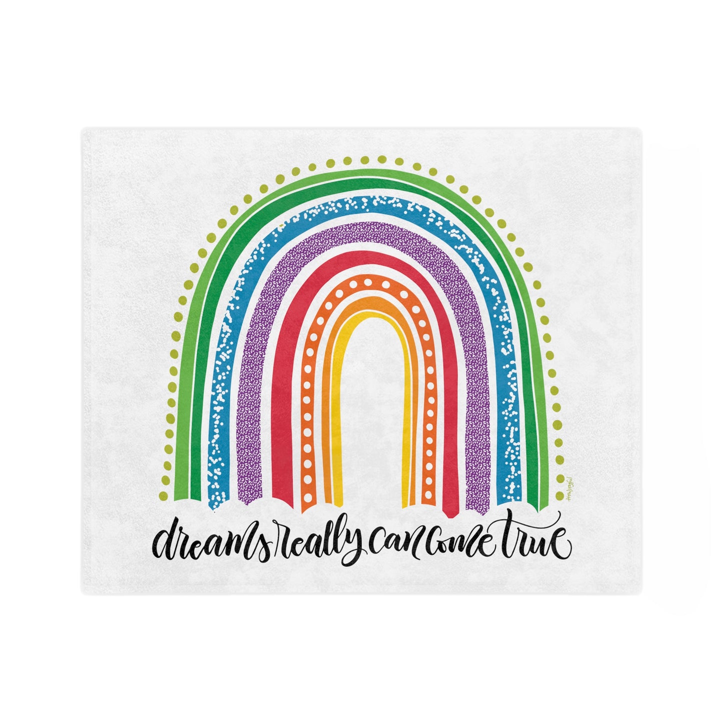 Dreams come true - Bright - Velveteen Blanket - howjoyfulshop