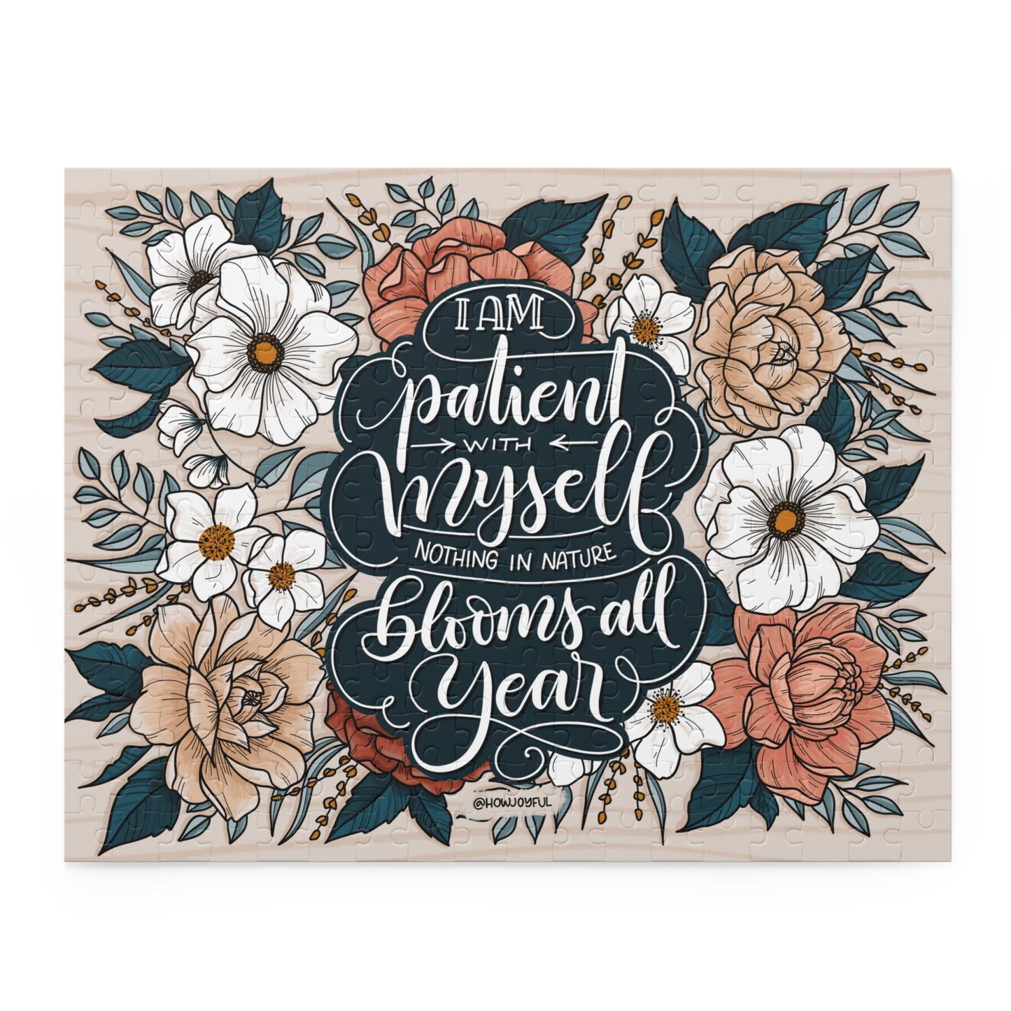 I am patient with myself - Affirmation Puzzle - howjoyfulshop