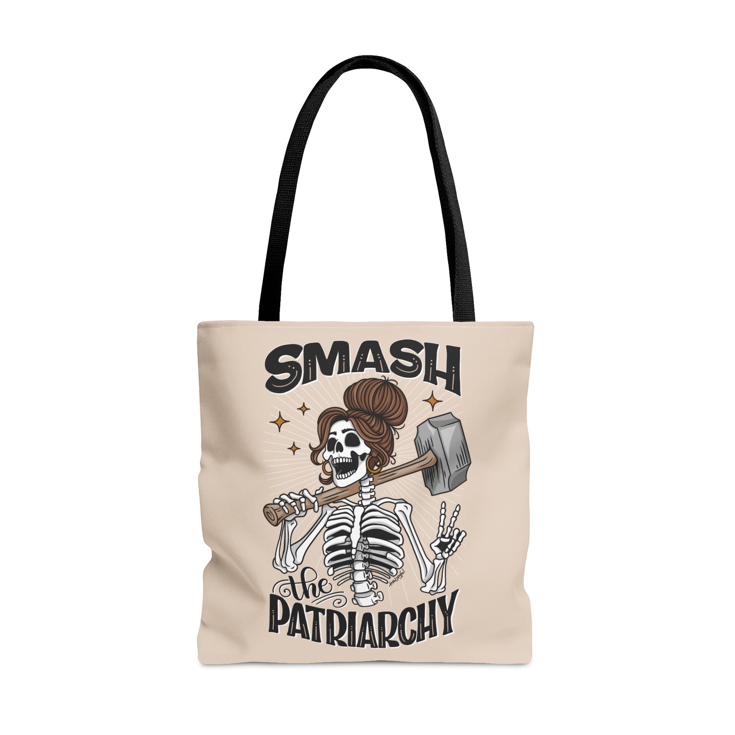 Smash the Patriarchy - Feminist - Woman's Empowerment Tote Bag Tan