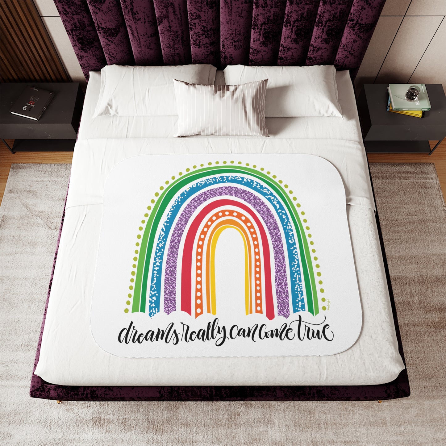 Dreams come true - Bright - Sherpa Blanket - howjoyfulshop