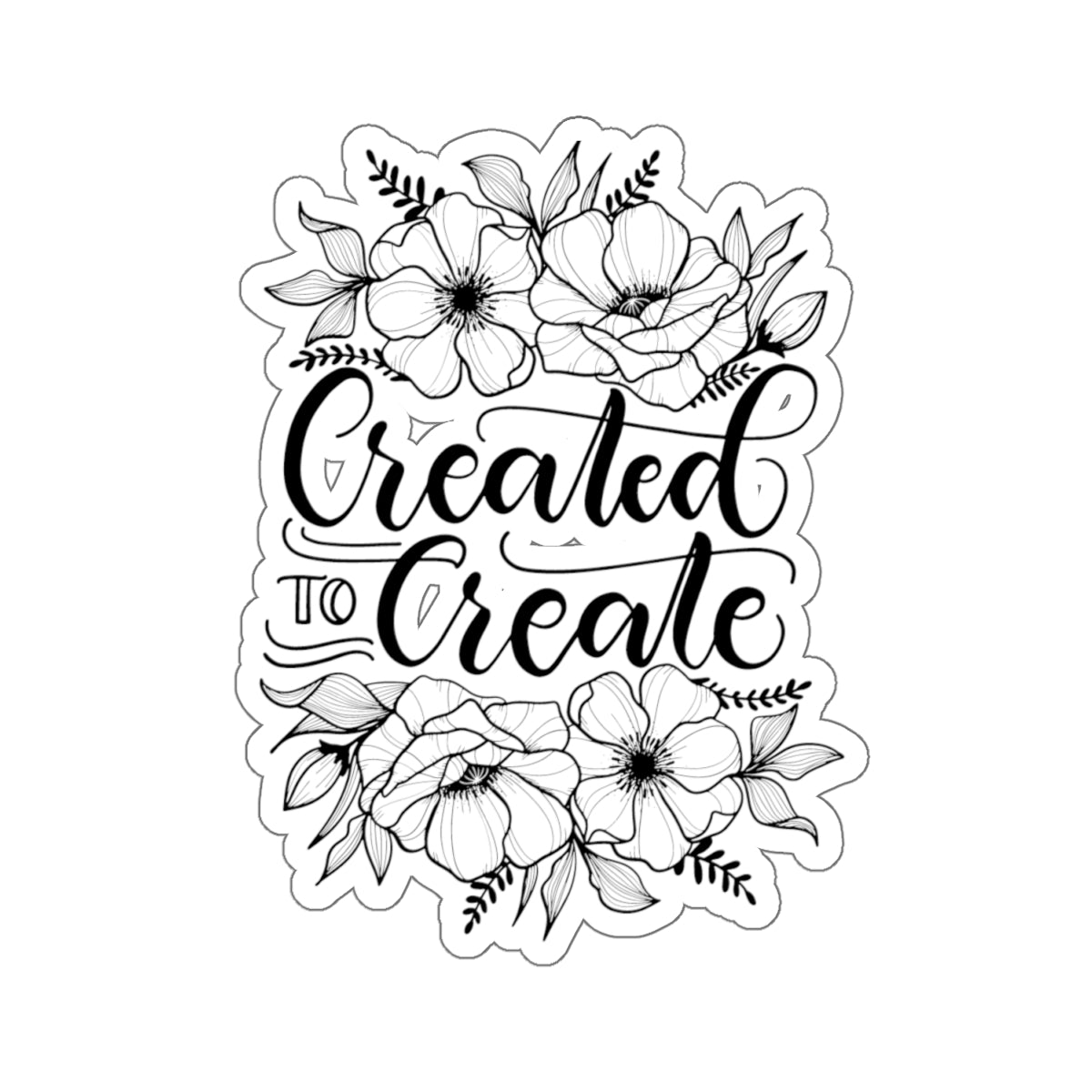 Created to Create - Sticker - howjoyfulshop