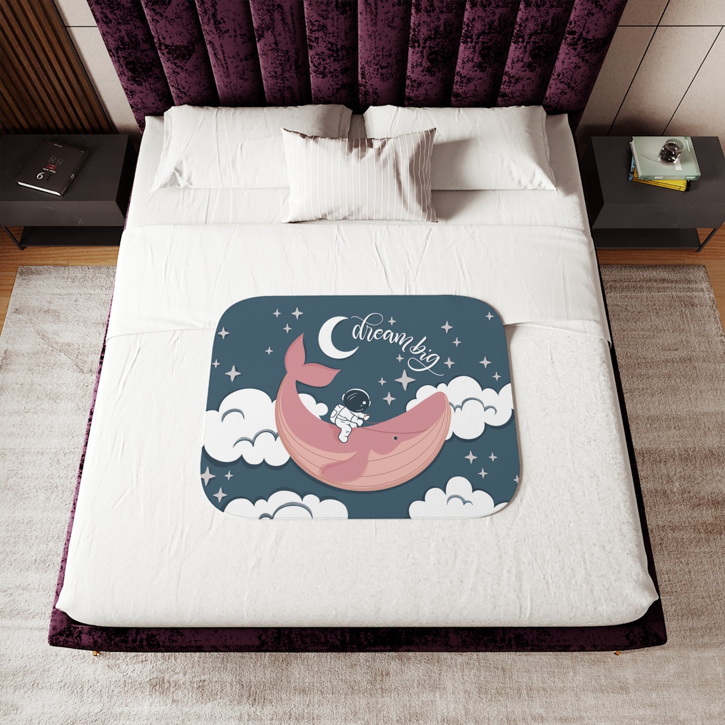 Dream Big Pink - Sherpa Blanket - HowJoyful Shop