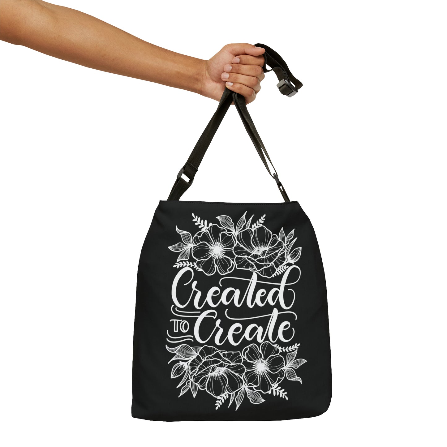 Created to Create - Adjustable Tote Bag - howjoyfulshop