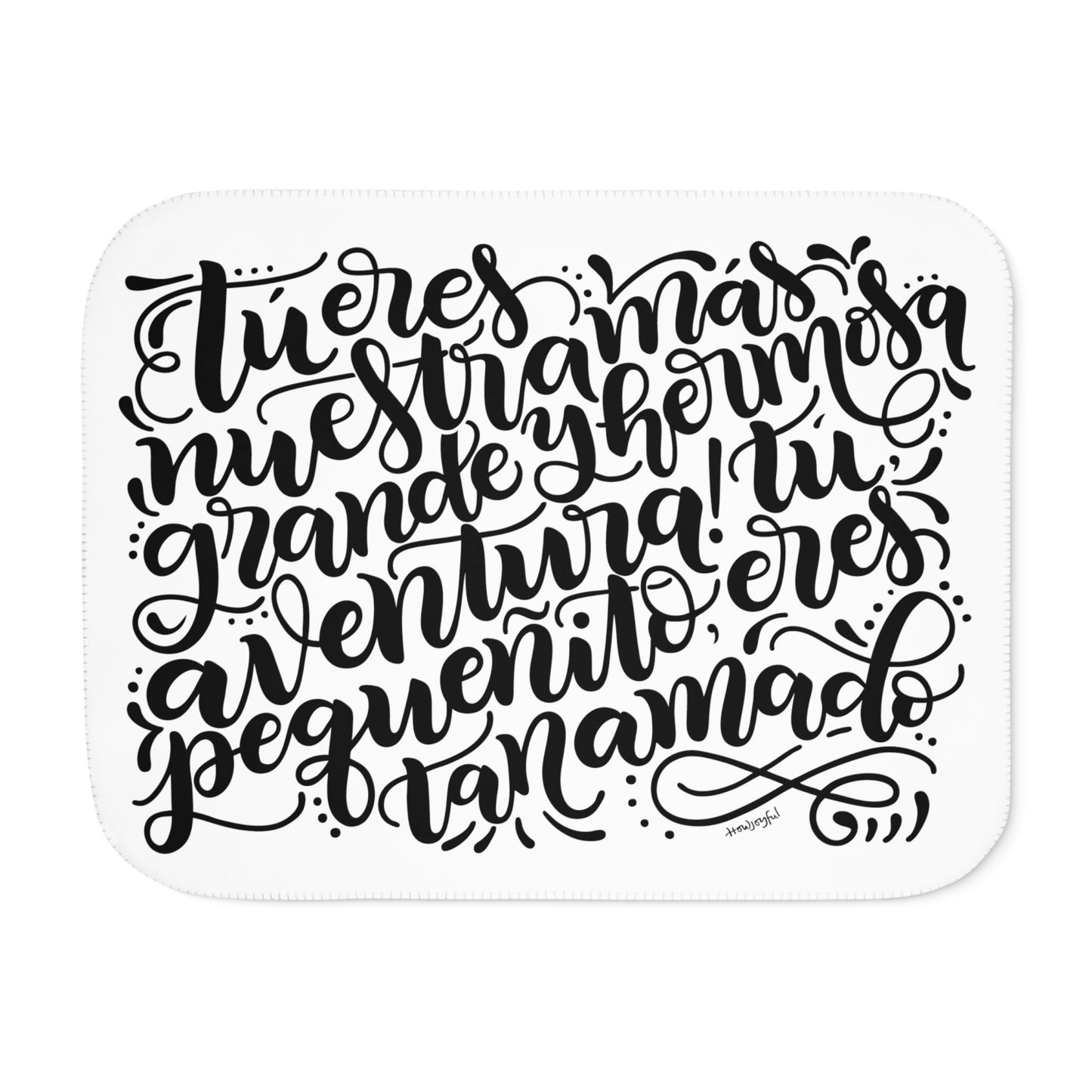 Tu eres nuestra mas hermosa aventura - Sherpa Blanket - howjoyfulshop