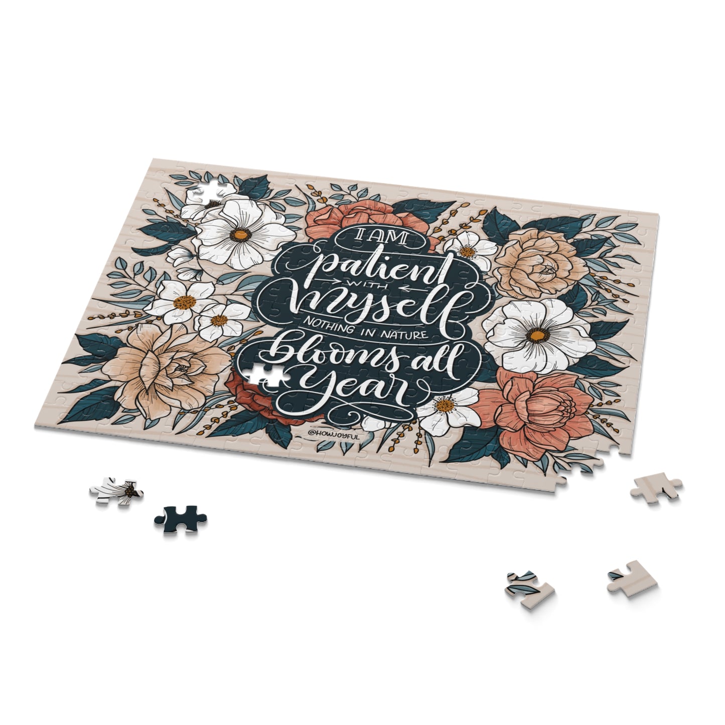 I am patient with myself - Affirmation Puzzle - howjoyfulshop