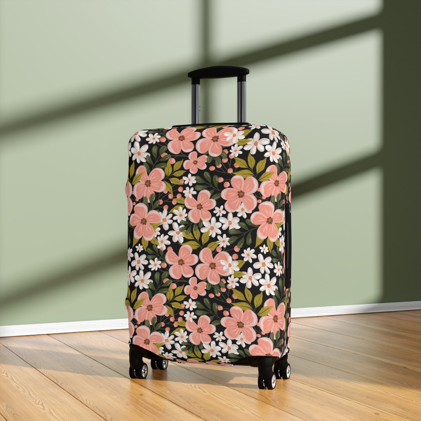 Pink Wildflower - Luggage Cover - howjoyfulshop