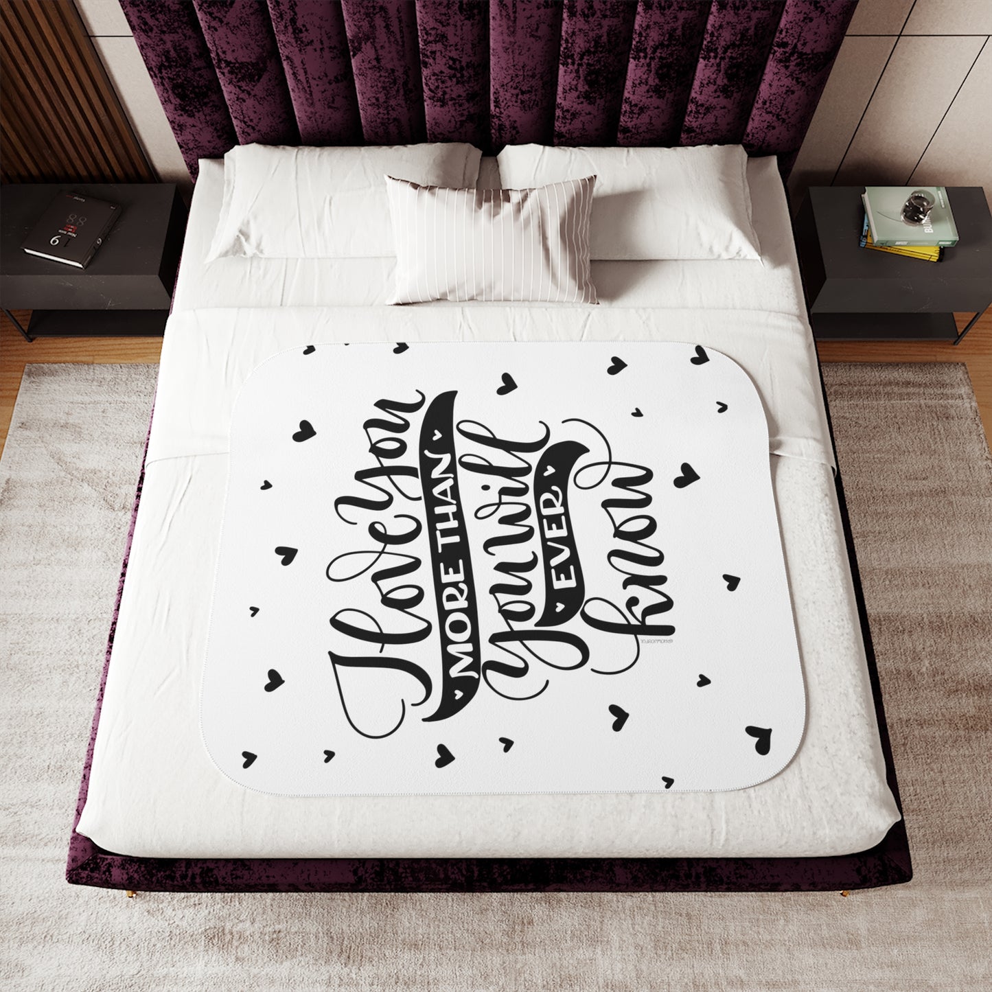 I love you more than you will ever know - Sherpa Blanket - howjoyfulshop