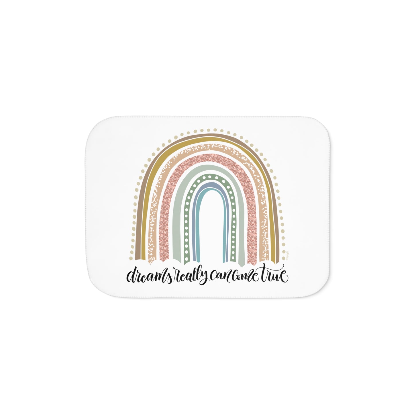 Dreams come true - Rainbow - Sherpa Blanket - howjoyfulshop