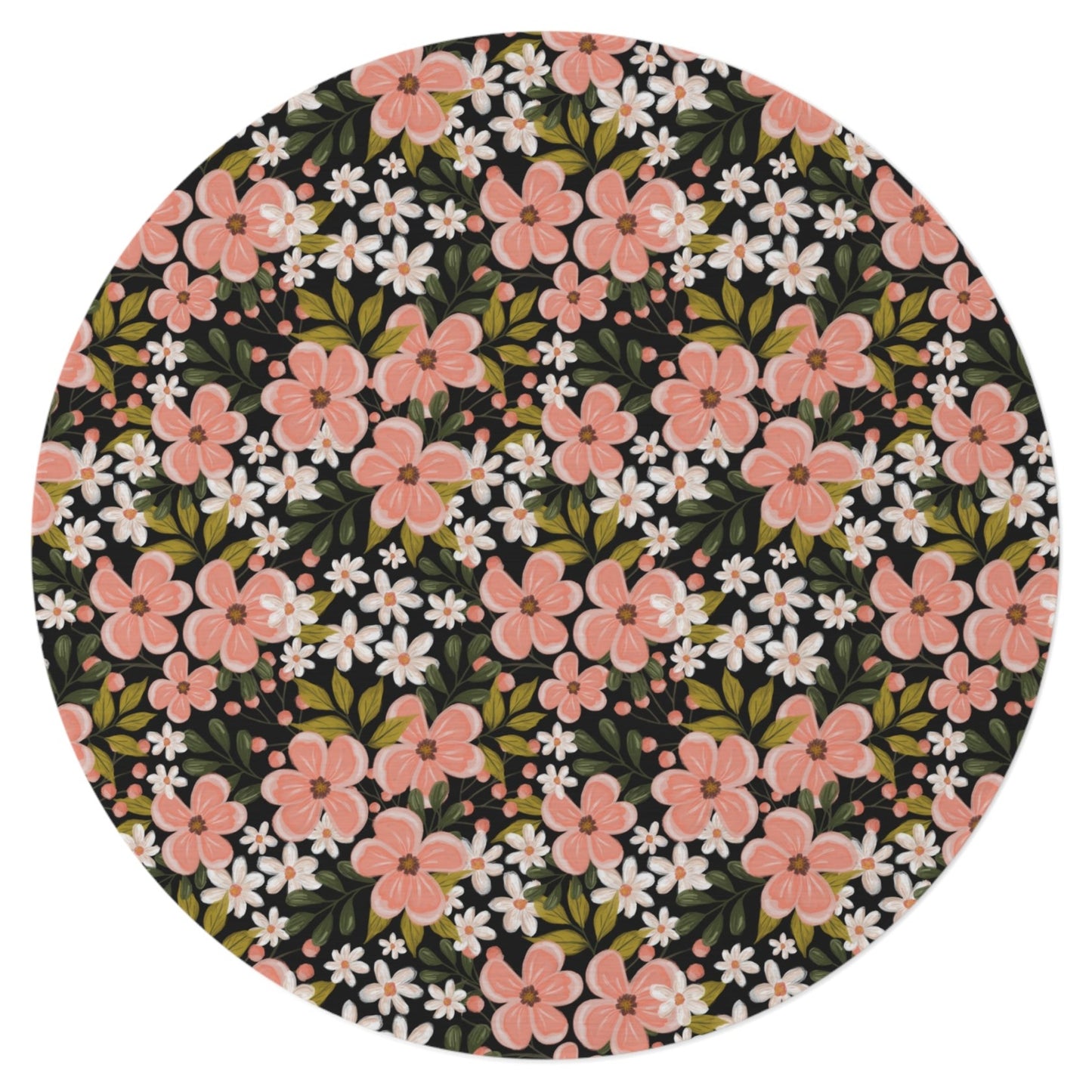 Pink Wildflower Area Rug - howjoyfulshop