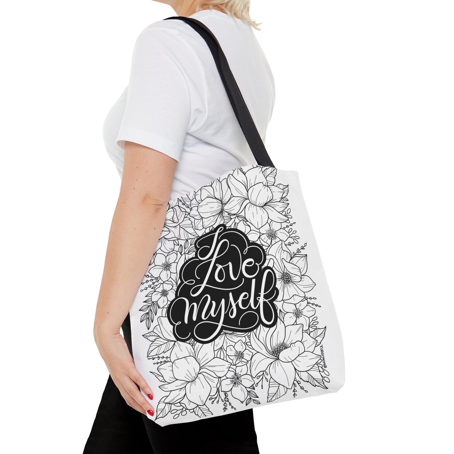 I love Myself - Affirmation Tote Bag - howjoyfulshop