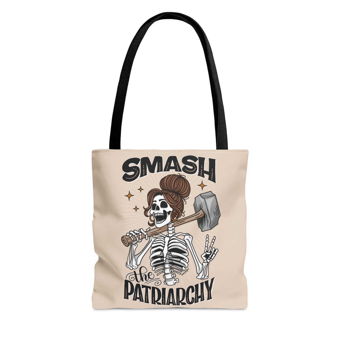 Smash the Patriarchy - Feminist - Woman's Empowerment Tote Bag Tan