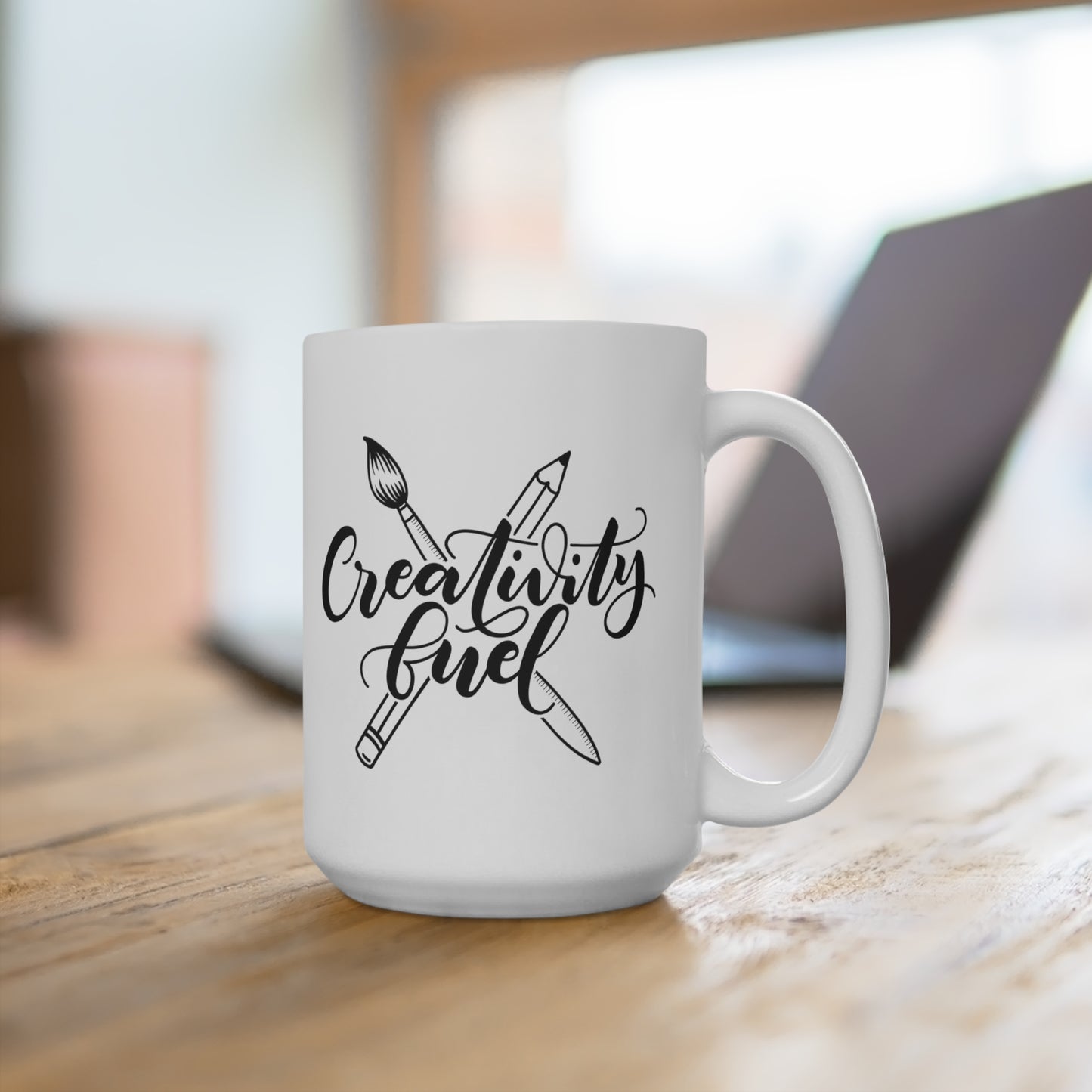 Creativity fuel - 15oz Mug - howjoyfulshop