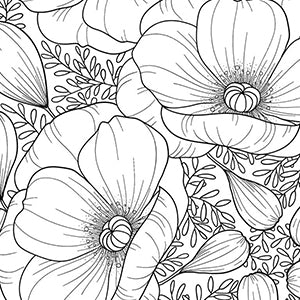 Mindful Flower Patterns for the Soul Coloring Book - howjoyfulshop