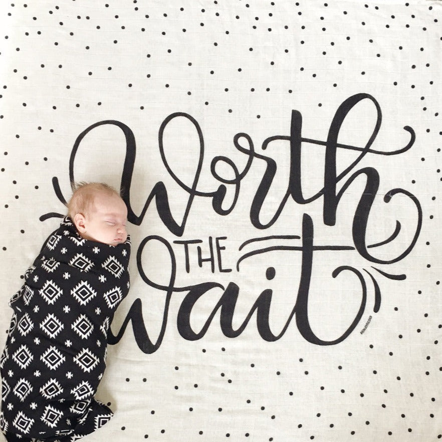 Worth the wait - Lightweight swaddle - howjoyfulshop