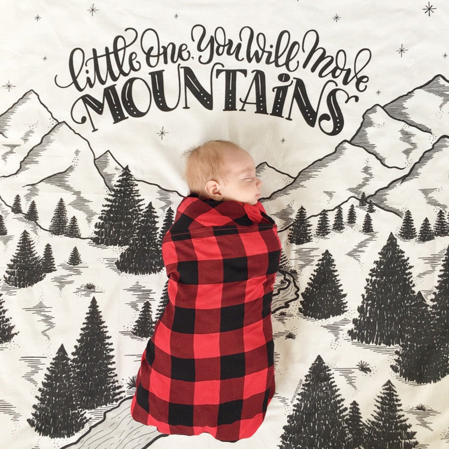 Little one, you will move mountains - Lightweight Swaddle - howjoyfulshop