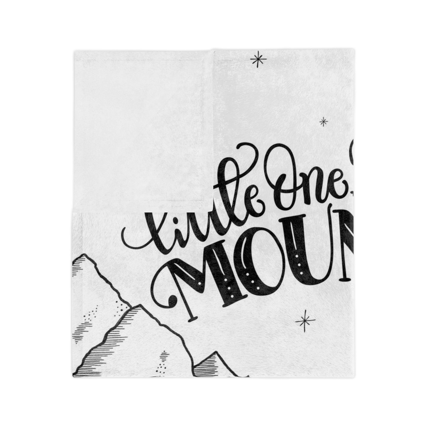 Little one you will move mountains - Velveteen Blanket - howjoyfulshop