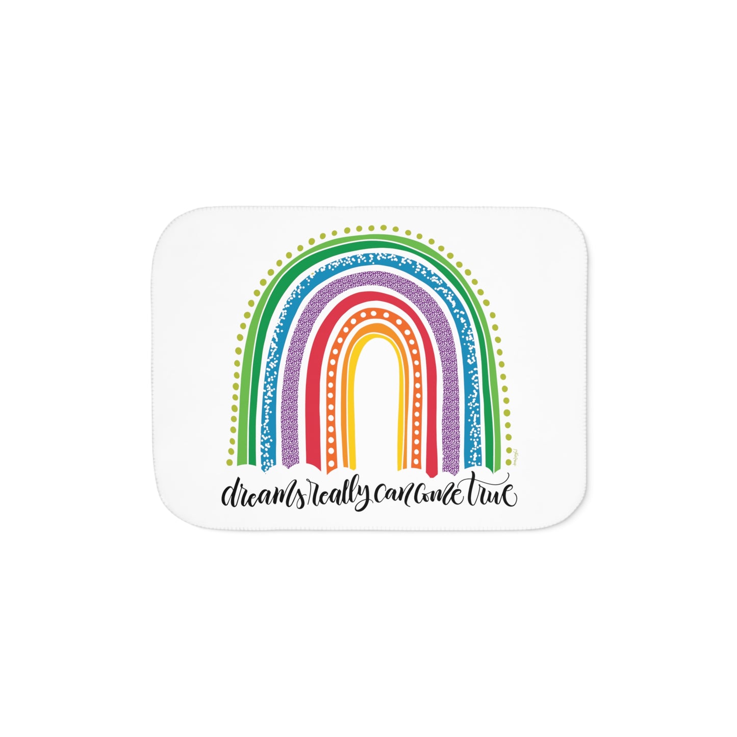 Dreams come true - Bright - Sherpa Blanket - howjoyfulshop