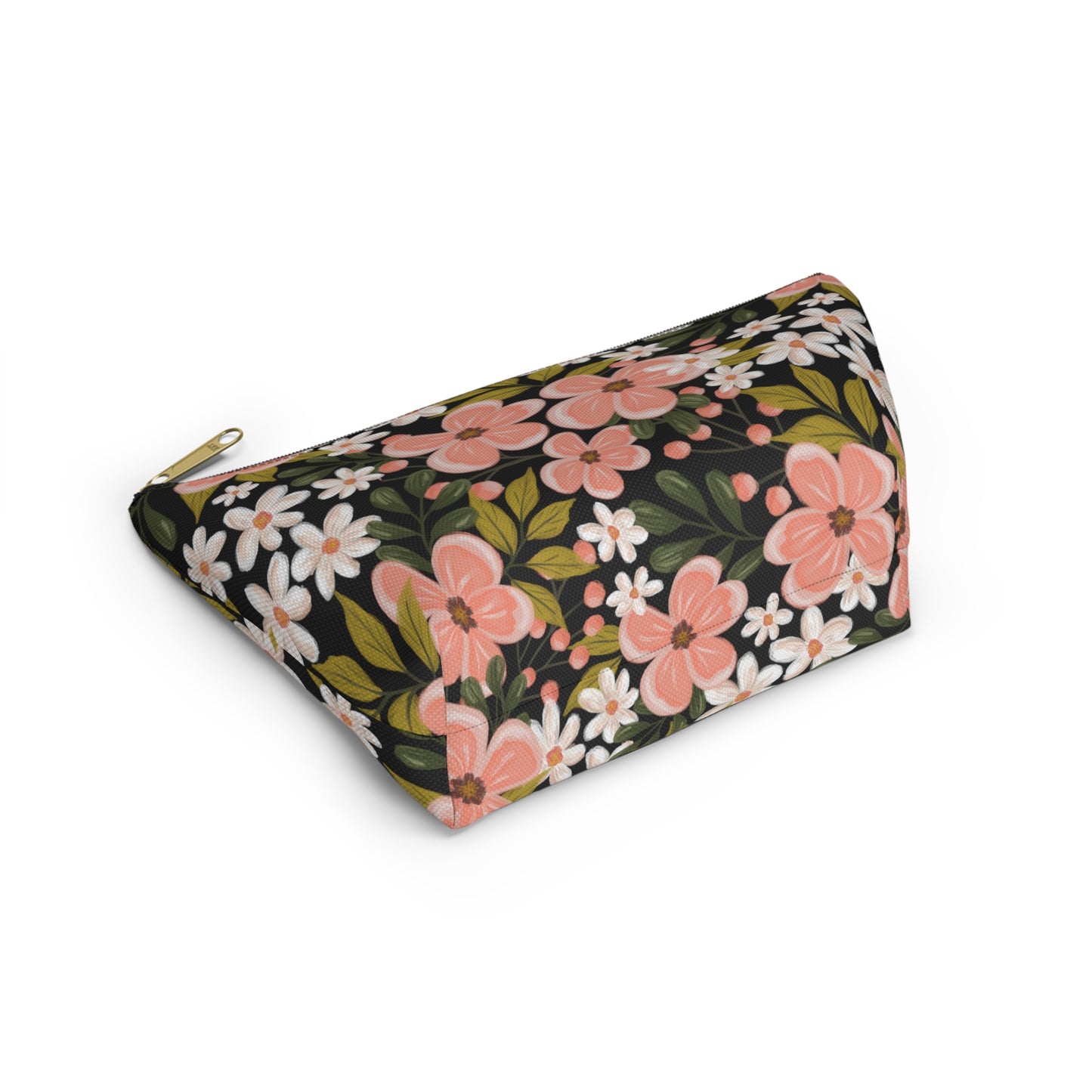 Pink Wildflower - T-bottom Pouch - howjoyfulshop