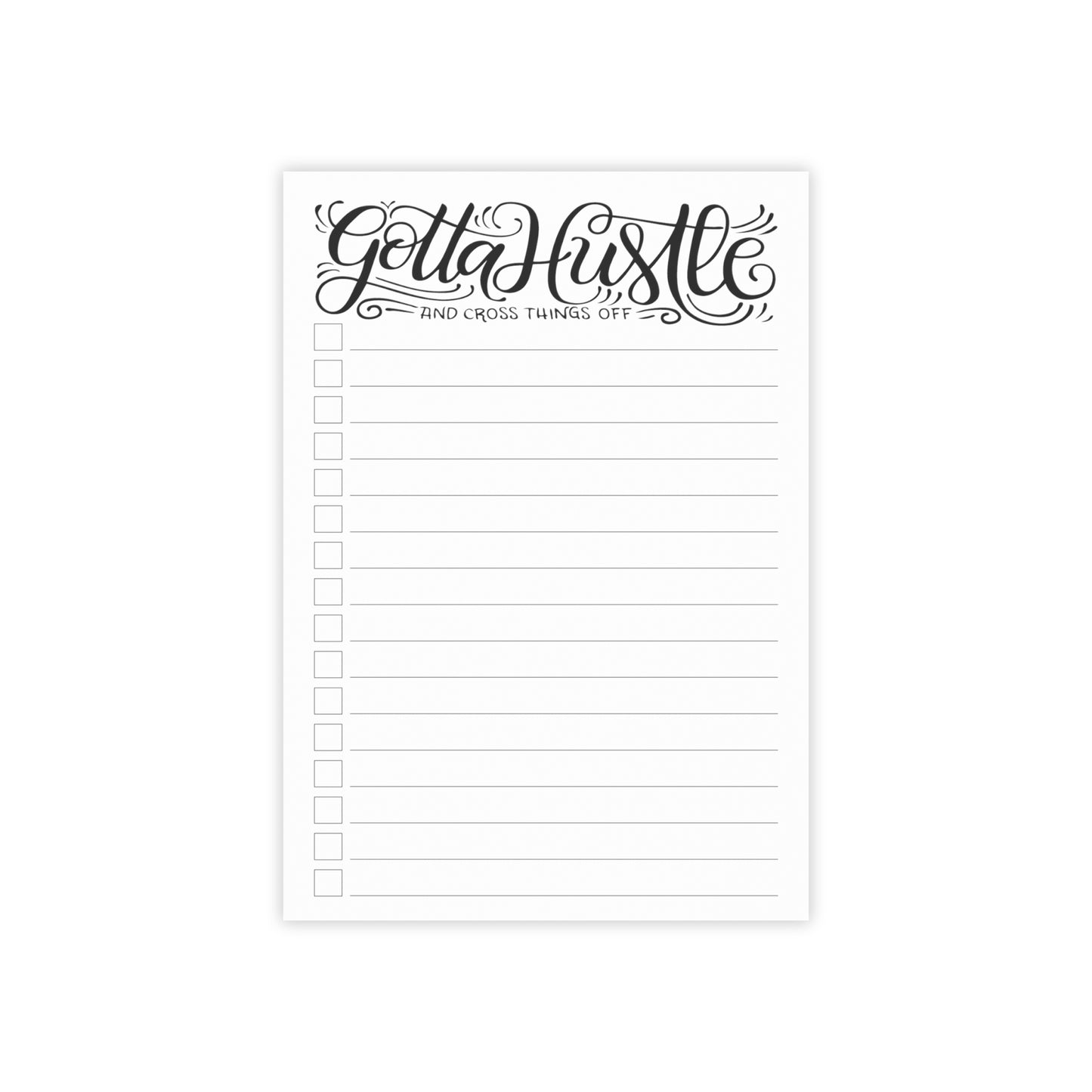 Gotta hustle, and cross things off List - Post-it® Note Pad - howjoyfulshop