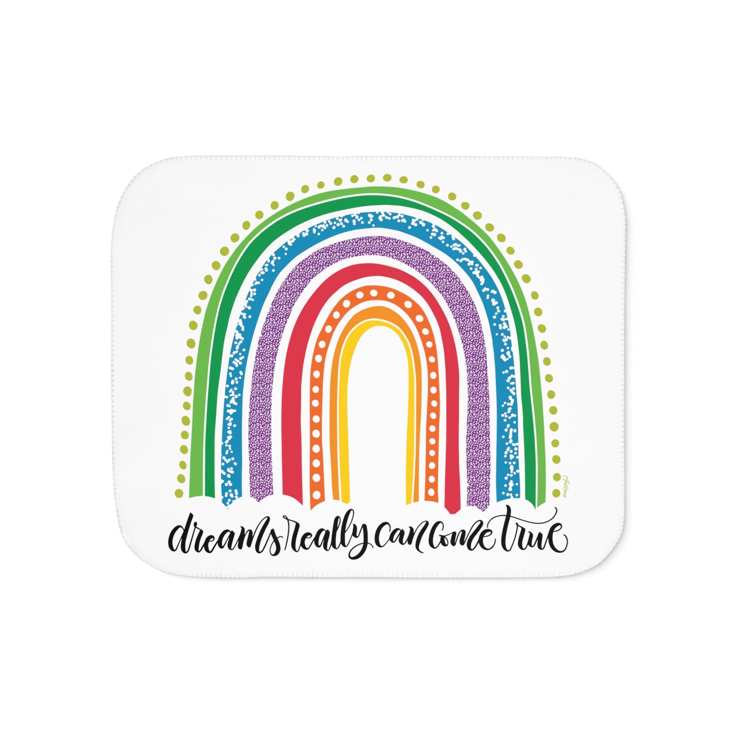 Dreams come true - Bright - Sherpa Blanket - howjoyfulshop